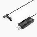 Carlirad Usb Lapel Microphone for Iphone Android Phone Pc Laptop