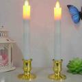 10x Gold Pillar Candle Base Taper Candle Holder Candlestick