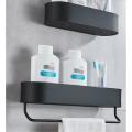 Bathroom Shelf Rack Wall Mounted Shelves Bath Towel Holder Shower -d