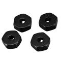 Aluminum Alloy 12mm Combiner Wheel Hub Hex Adapter Upgrades,black