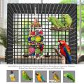 Large Bird Parrot Toys,multicolored Wooden Blocks Bird Chewing Toy