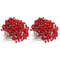200 Pcs Holly Berries Artificial Berries for Wreath Wreath Decoration