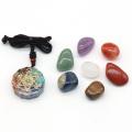 Seven Chakra Set Natural Aura Mixed Crystal Home Decoration