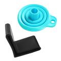 Kitchen Silicone Cooking Gadget Funnel Blue