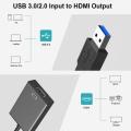 Usb to Hdmi-compatible Adapter,hd 1080p Video for Pc Laptop Projector