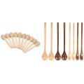 8 Pcs Wooden Spoon, Long Handle Wood Spoons Cocktail Mixing Spoons