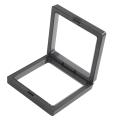 3x Square 3d Albums Floating Frame Display Case,9x9cm(with Base)