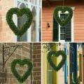 Garden Boxwood Heart Topiary Door Hanging Love Heart Home Decor