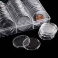 40 Mm Coin Capsules Coin Case Holder Storage Container(60 Pieces)