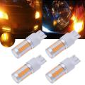 7443, T20 Led Bulbs Amber Yellow 900 Lumens Turn Signals Light