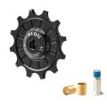 Muqzi Bike Ceramic Bearing Jockey Wheel12t Ceramic Pulley Bike Black