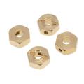 Brass 12mm Hex Wheel Hub Extended Adapter for Axial Scx10 Iii,6mm