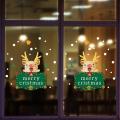 Christmas Wreath Wall Stickers Window Glass Festival Decals A
