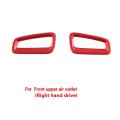 Red Car Front Air Vent Dashboard Cover for Civic 11th Gen 2022 + Rhd