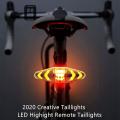Bike Tail Light with Turn Signals,usb with Wireless Remote Control
