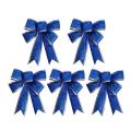 Christmas Sparkling Ribbon Bow Gift, Christmas Tree Decor(blue,5 Pcs)