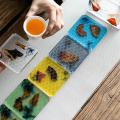 1 Set Resin Coasters Heat-resistant Placemats Waterproof Non-slip 5