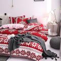 Christmas Duvet Cover Bedding Set Bed Sheet Pillowcase Set,180x220cm