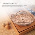 Natural Handmade Woven Bamboo Rattan Coasters for Drinks