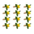 12pcs Simulation Fruit Meal Buckle Hotel Model Room Napkin Ring