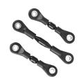 3pcs Metal Steering Rod Link Rod Tie Rod for Tamiya Tt-01 Tt01,black