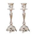 2pcs Metal Candle Holders Wedding Candlestick Home Decor Silver L