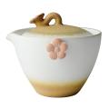 1 Teapot 2 Cups for Female Ceramic Kung Fu Blossom Home Teaware B