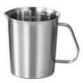 Stainless Steel Measuring Cup Mug Mixing Kitchen Jug Pour Spout 500ml