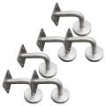 6pcs Elegant Handrail Bannister Stair Rail Supports Brackets