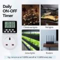 24 Hour Digital Electric Timer Plug Socket with Countdown Uk Plug