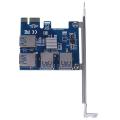 Pcie 1 to 4 Pciexpress Adapter+ver010-x Pro Riser Card