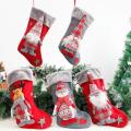 Christmas Stocking Large Xmas Gift Bags Decoration for Home Decor E