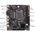 H61 Motherboard Lga 1155 Ddr3 Memory 16gb Micro-atx Desktop Mainboard