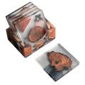 Resin Epoxy Coasters Set Of 6 Includes Holder Design Glass Coasters