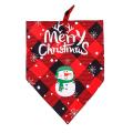 Christmas Dogs Bib Saliva Towel, Pet Collar Scarf for Cat Pets ,red