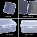 40 Pack Pack Clear Plastic Beads Storage Containers Box