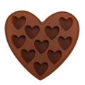 3pcs Heart Shape Silicone Molds Chocolate Making, Ice Square Molds