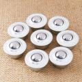 8pcs Stainless Steel Ball Transfer Bearing Casters Universal Base
