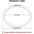 6 Pack Rubber Gaskets Replacement Seal White O-ring for Ninja Small