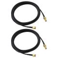 2pcs 3meter Sma Antenna Cable Rg174 Antenna Extension Coaxial Cable
