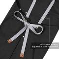 Chef Apron with Cross Straps, Cotton Apron, for Kitchen Cooking