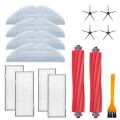 15 Pcs for Xiaomi Roborock S7 T7s T7plus Brush Mops Cloths Filter Kit