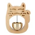 Cat-shaped Bell Ornament Wind Chime Refrigerator Gift Decoration B