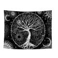 Black and White Tapestry Galaxy Space Tapestry for Bedroom,60x80 Inch