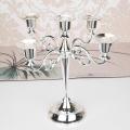 5 Arms Candle Holder Rack Metal Wedding Candlestick Decor for Home