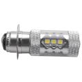 H6 Headlight Led Light ,12v Xenon White P15d-1/h6m 80w Fog Light