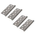 3 Inch Silver Stainless Steel 360 Degree Door Flag Hinge 2 Pieces