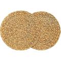 2 Pack Water Hyacinth Placemat,woven Wicker Table Place Mats,38cm