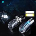 H4 Motorcycle Mini Led Projector Bulbs Dual Colors Scooter E-bikes