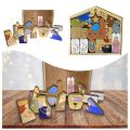 Wooden Jesus Puzzle Statue, Nativity Puzzle with Wood Burned Design